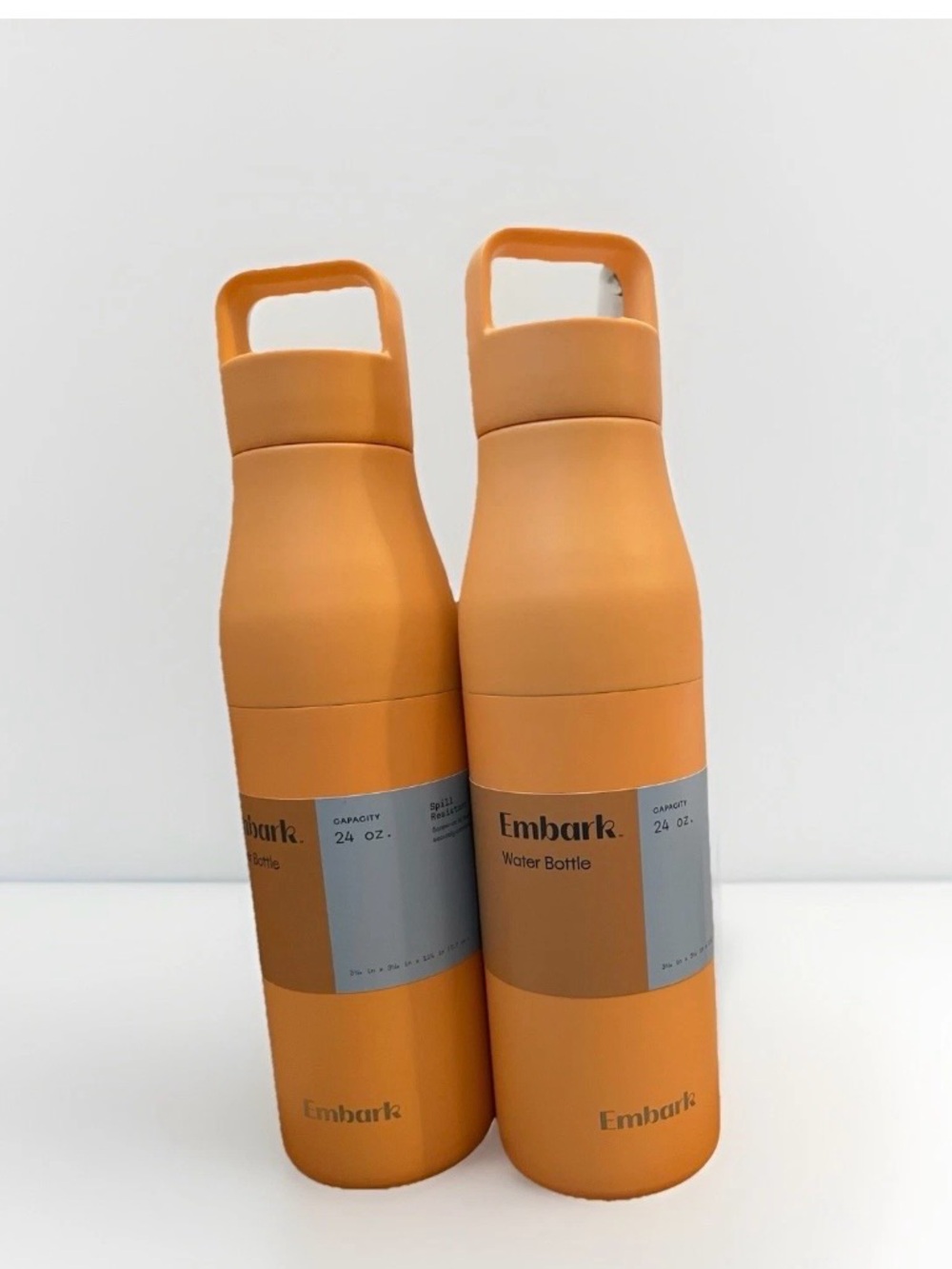 Embark Orange Water Bottles — Set of 2